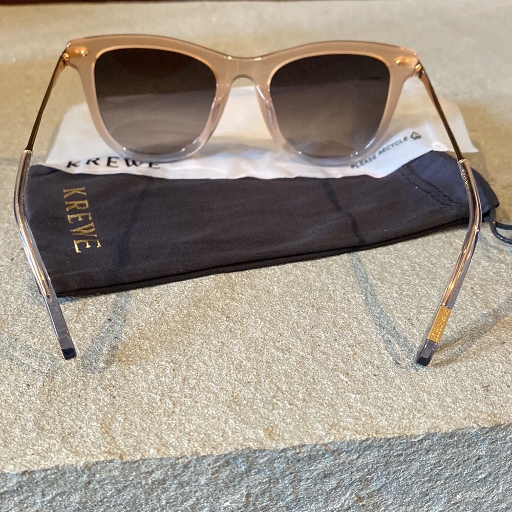 NEW KREWE Simone sunglasses in Quartz 24K mirrored comes with dustbag - Picture 2 of 8
